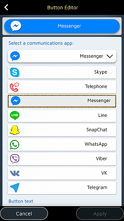 Integrate your favorite communications app (WhatsApp, Messenger, Line)